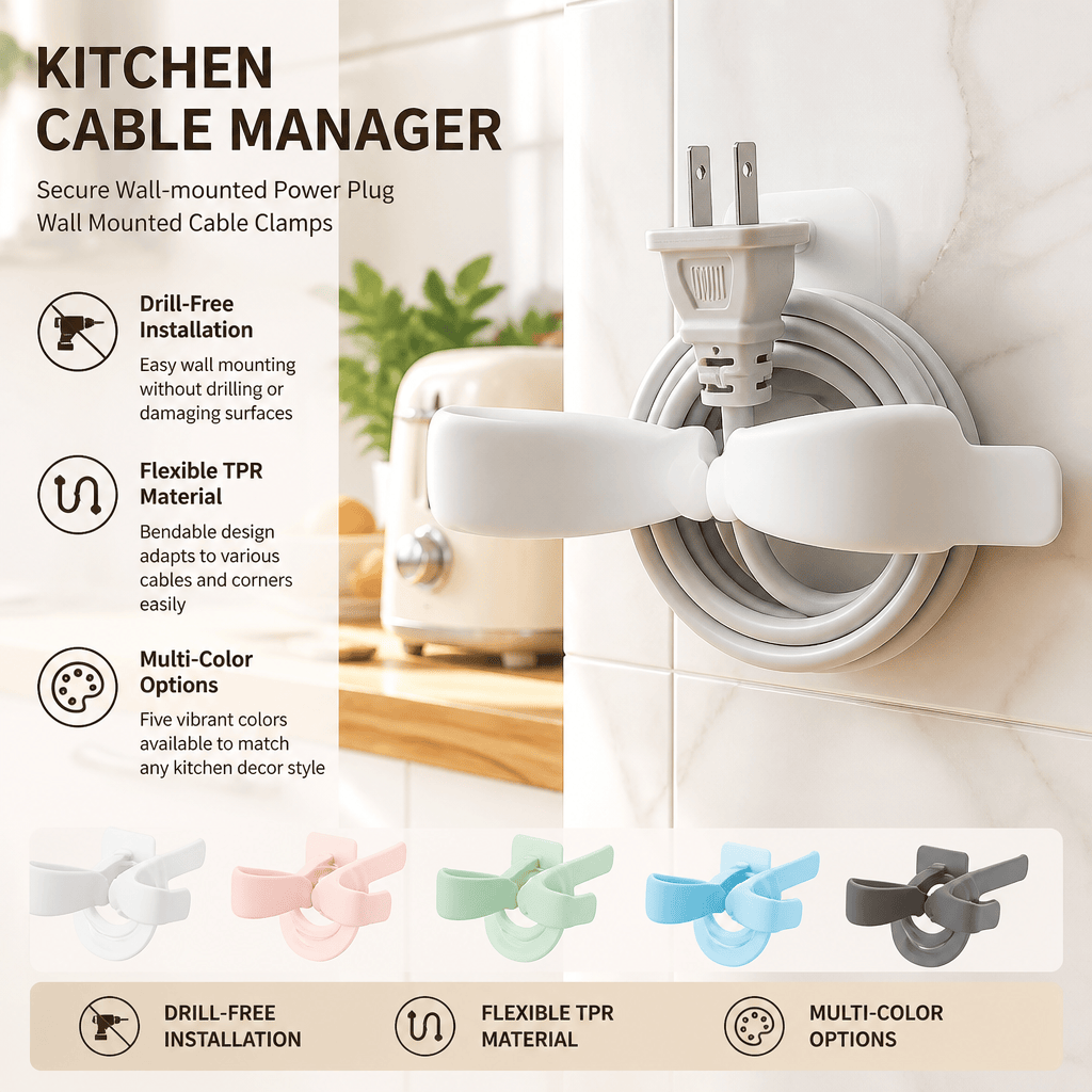 Kitchen Appliances Rental - Organizador de Cables para Cocina, Clips