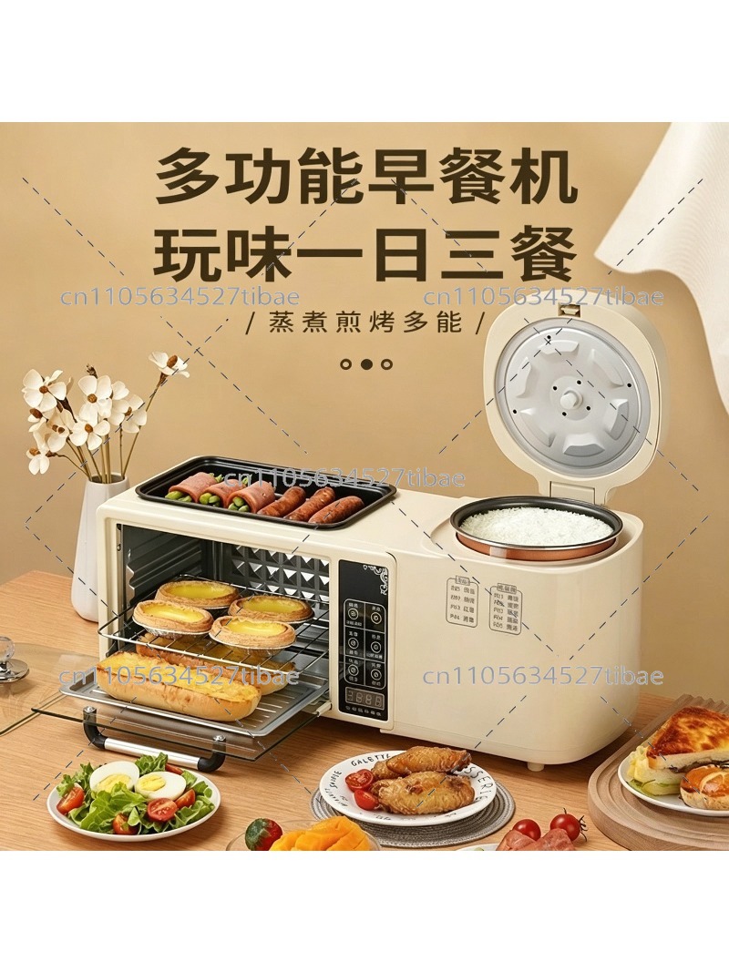 Hot Pot Electric - Máquina de Desayuno 4 en 1,
