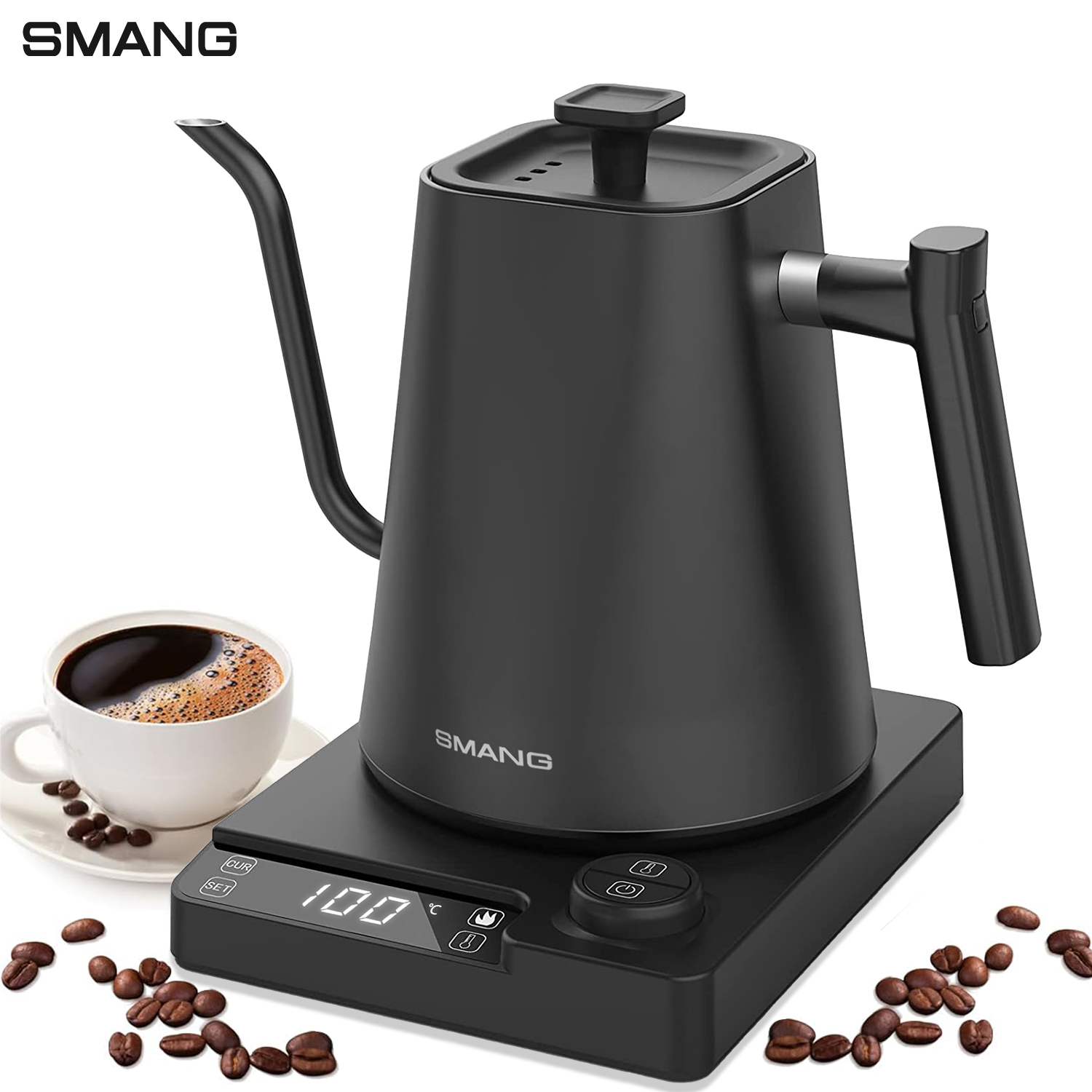 Electric Kettle Gooseneck - Hervidor Eléctrico SMANG de 1200W con