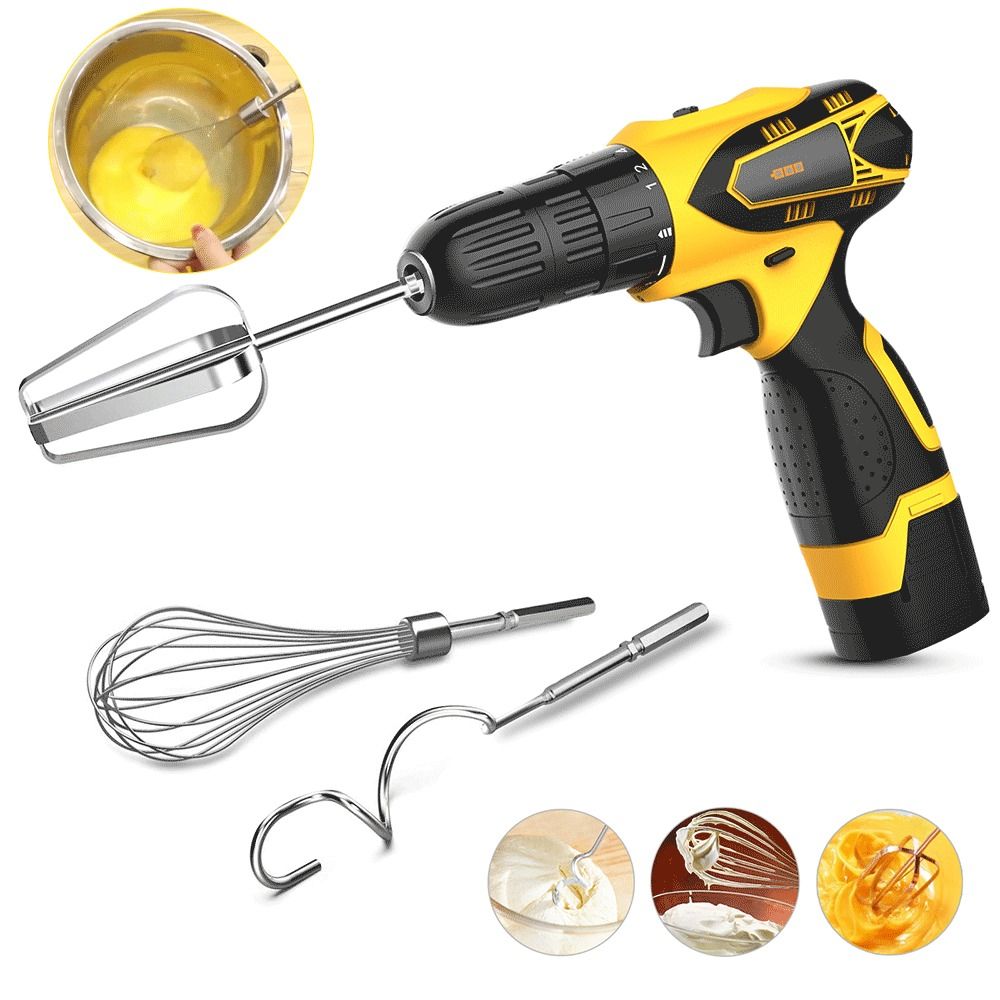 Hand Mixer Electric - Batidor de Huevos de Acero Inoxidable,