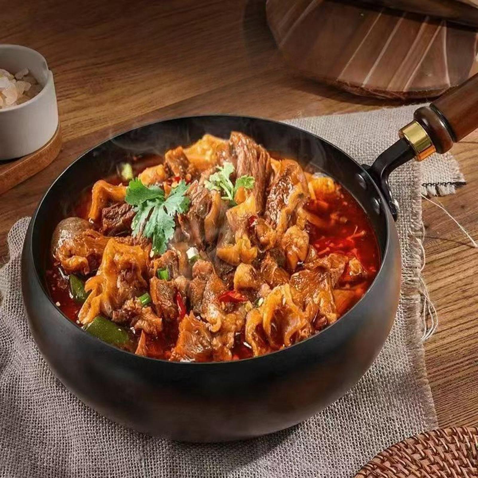 Wok Electric Flat - Sartén Wok de hierro fino de