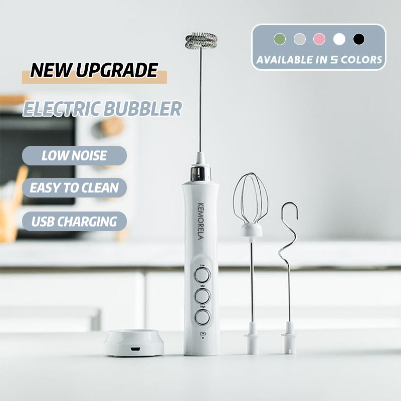 Hand Mixer Electric - Espumador de leche eléctrico, mezclador de
