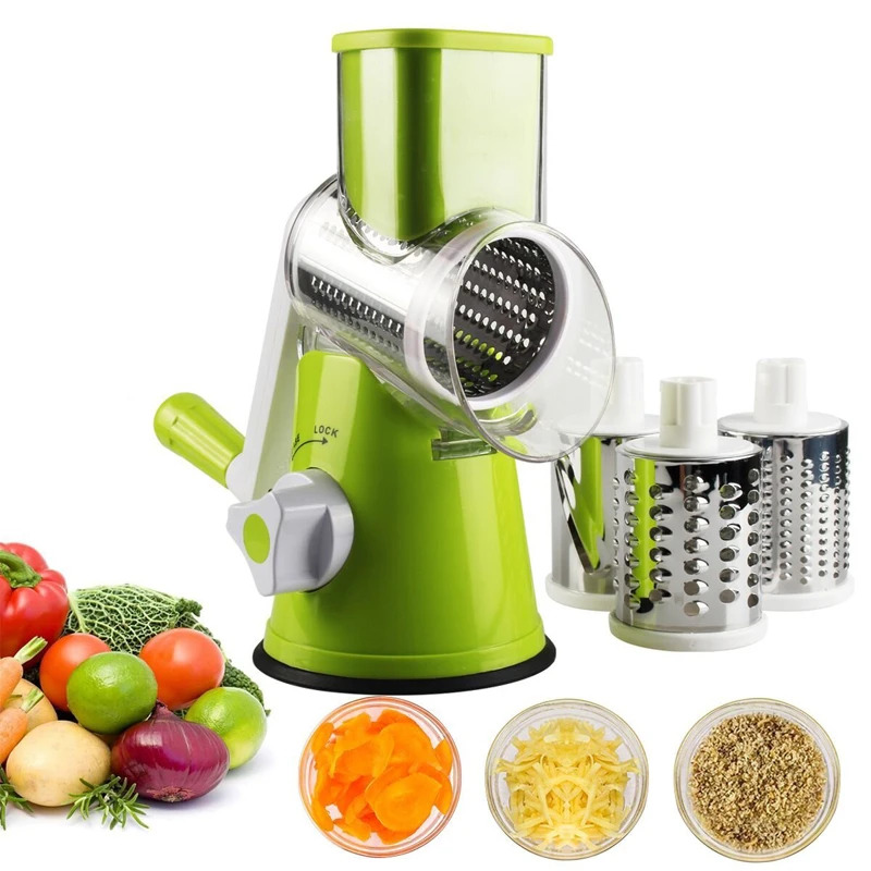 Kitchen Appliances Japan - Rallador de queso manual giratorio, cortador