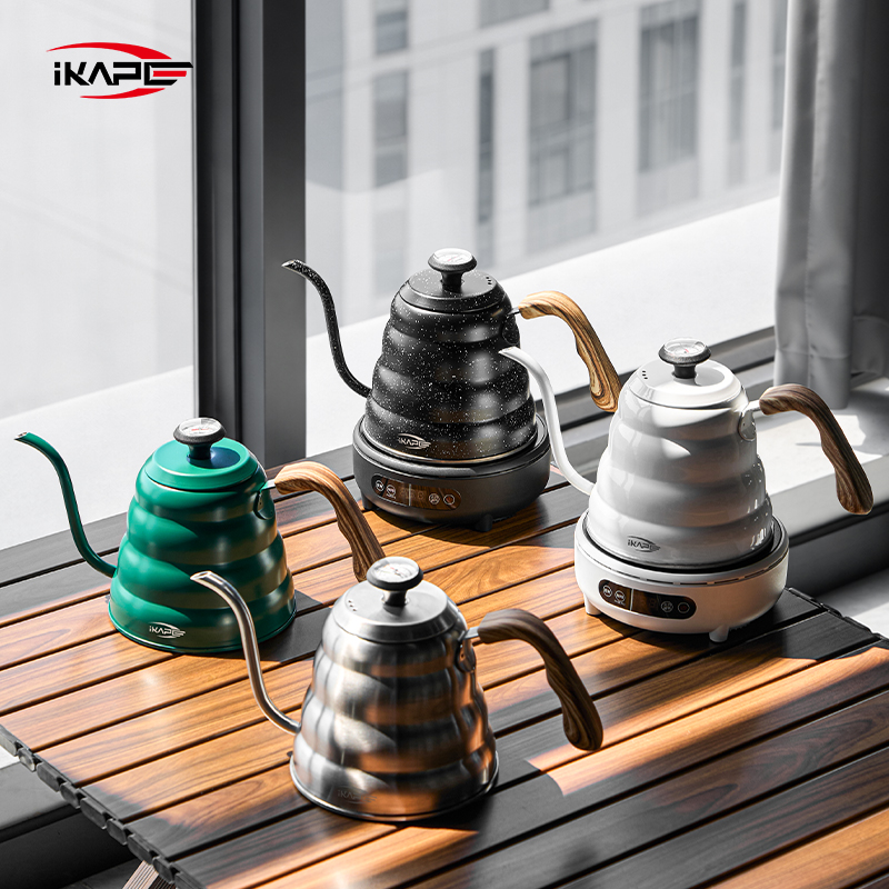 IKAPE - Juego de tetera para c - Electric Kettle Gooseneck reseña y precio