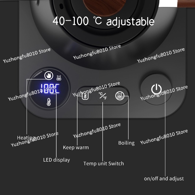 Hervidor de café eléctrico con - Electric Kettle Gooseneck reseña y precio