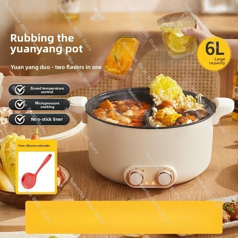 Olla Eléctrica Doble de 6L y 8 - Hot Pot Electric reseña y precio