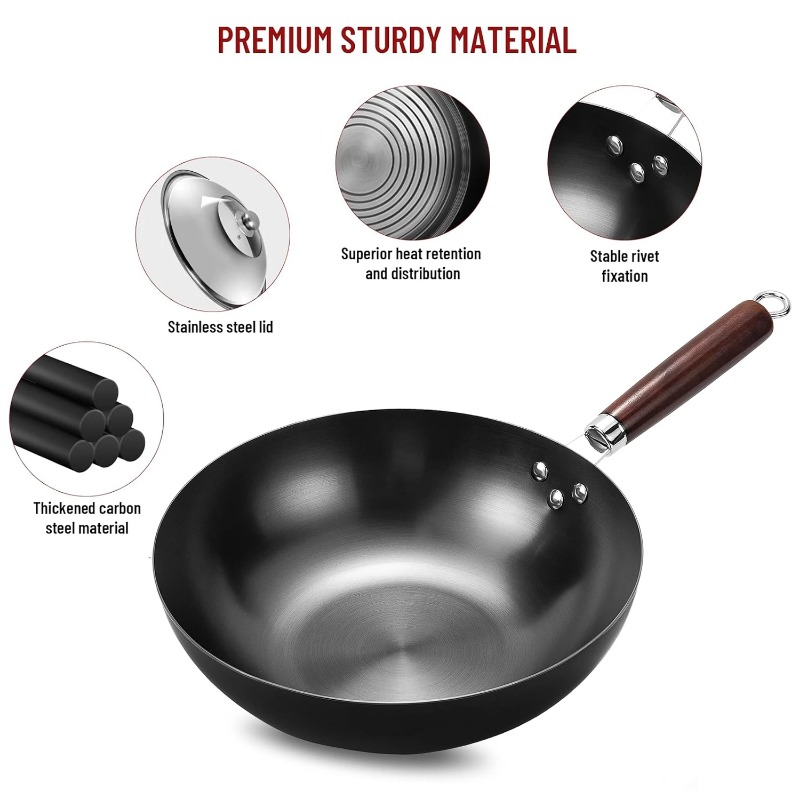 Wok de Fondo Plano de 32 cm, S - Wok Electric Flat reseña y precio