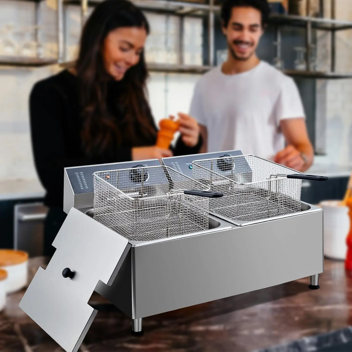 Freidora Eléctrica Comercial d - Deep Fryer Stainless reseña y precio