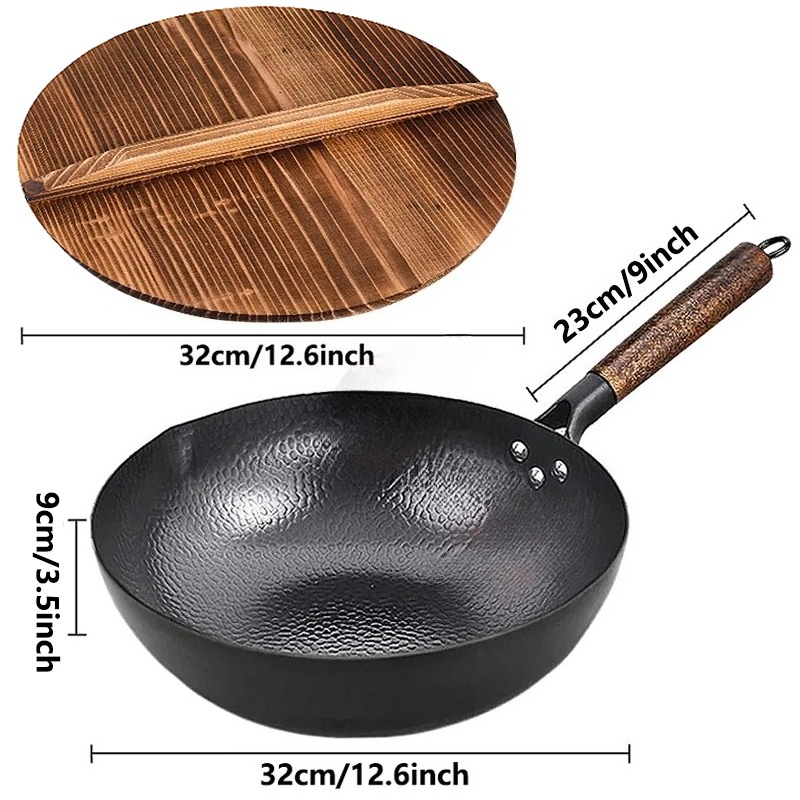 Wok de Acero al Carbono de 32  - Wok Electric Flat reseña y precio