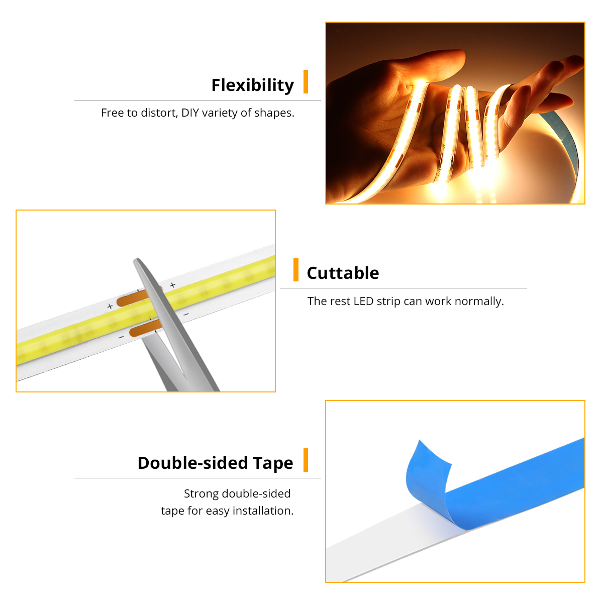 Tira COB de luz LED USB DC5V p - Kitchen Appliances Online reseña y precio