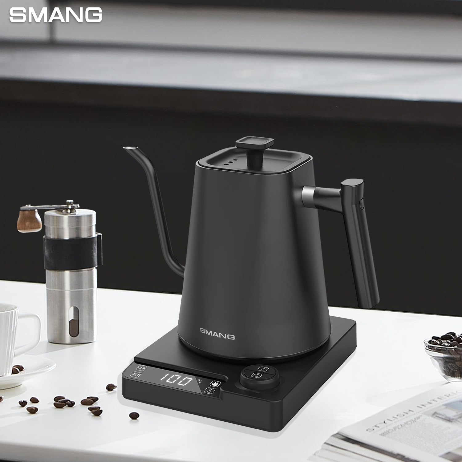 Hervidor Eléctrico SMANG de 12 - Electric Kettle Gooseneck reseña y precio