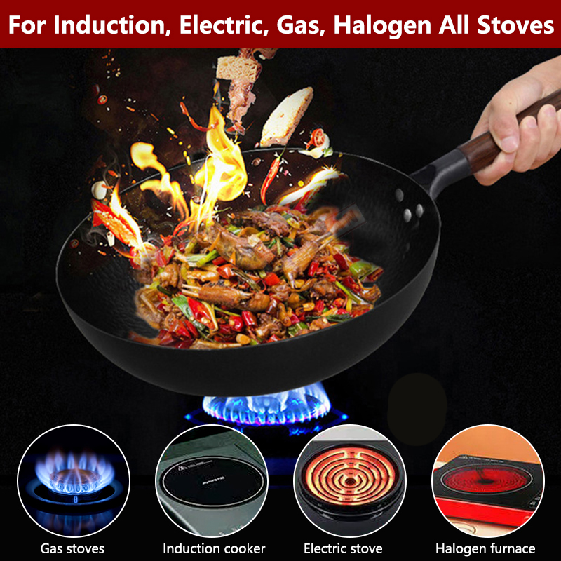 Wok de Acero al Carbono de 32  - Wok Electric Flat reseña y precio
