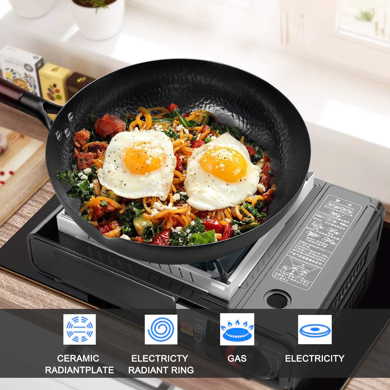 Wok, Woks y sartenes de acero  - Wok Electric Flat reseña y precio