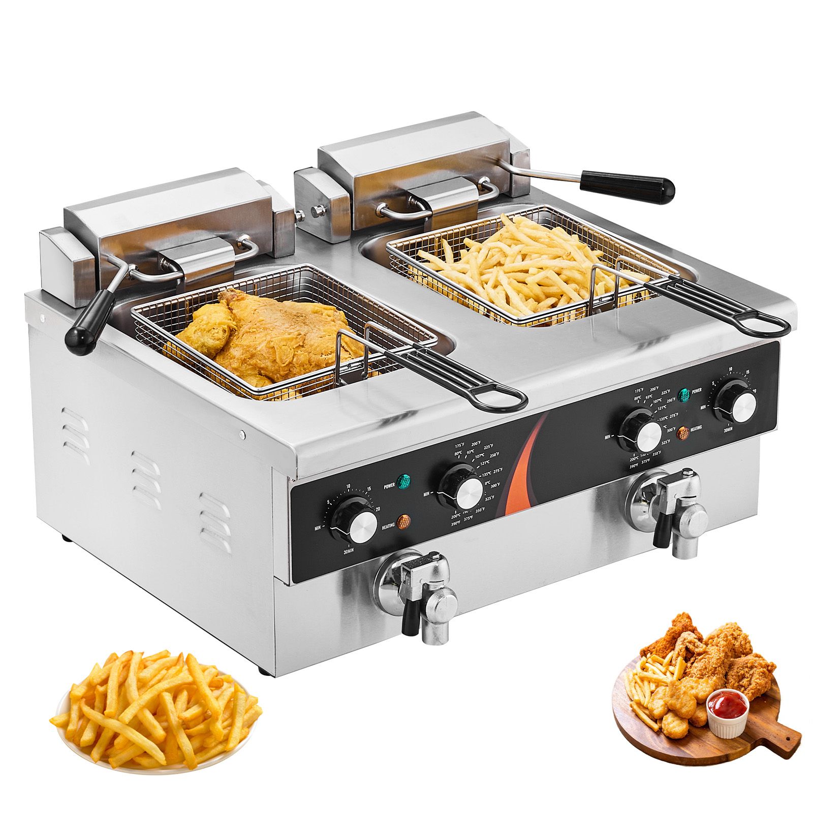 Freidora comercial de 3500W, f - Deep Fryer Stainless reseña y precio